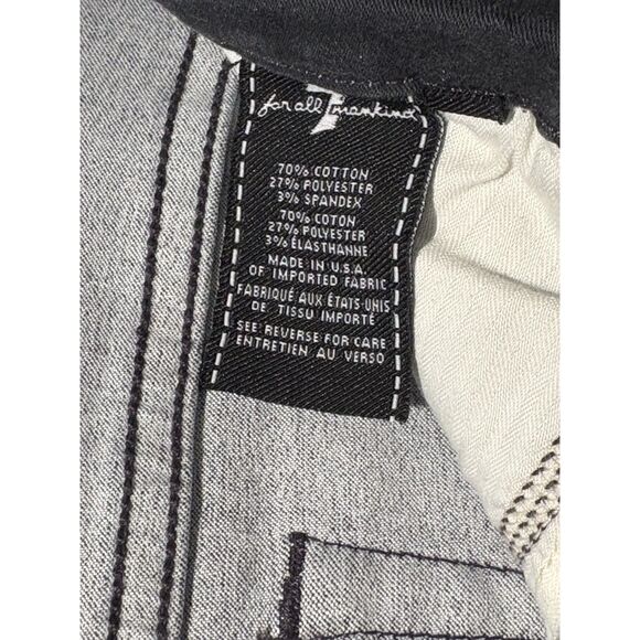 7 For All Mankind Womens Jeans Size 26 Distressed Mid Rise Super Skinny Ava - Picture 6 of 8